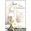 Picture of SPECIAL SON FIRST COMMUNION CARD